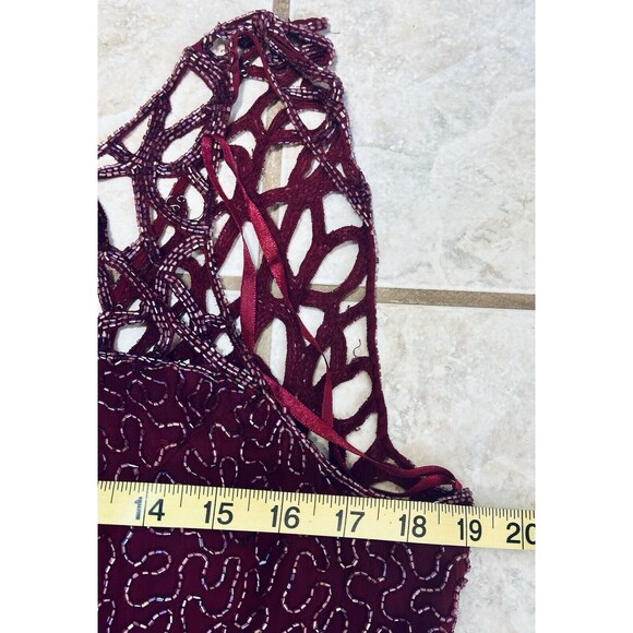 SCALA Size XXL Silk Beaded Sequin Dress Quiet Luxury Wedding Evening - Picture 9 of 13